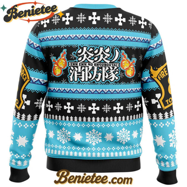 Christmas Flame Fire Force Ugly Christmas Sweater