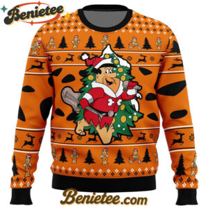 Christmas Fred The Flintstones Ugly Christmas Sweater