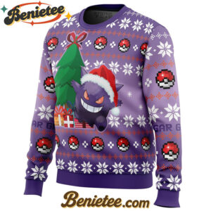 Christmas Gengar Pokemon Ugly Christmas Sweater