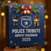 Christmas Gift - Police Tribute Advent Calendar 2025, Christmas Countdown Advent Calendar Gift Box with 24 Acrylic Ornaments