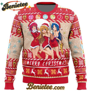 Christmas Girls Toradora! Ugly Christmas Sweater