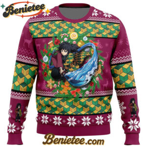 Christmas Giyuu Tomioka Demon Slayer Ugly Christmas Sweater