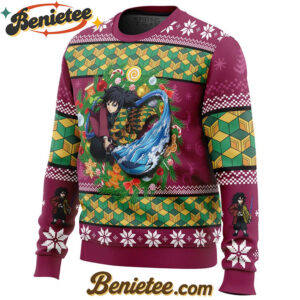 Christmas Giyuu Tomioka Demon Slayer Ugly Christmas Sweater
