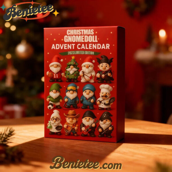 Christmas Gnome Doll Advent Calendar 2025, Christmas Countdown Advent Calendar Gift Box with 24 Acrylic Ornaments