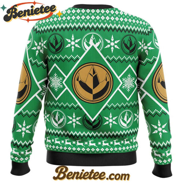 Christmas Green Ranger Power Rangers Ugly Christmas Sweater
