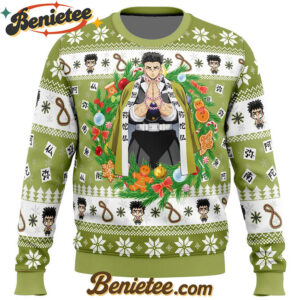 Christmas Gyomei Himejema Demon Slayer Ugly Christmas Sweater