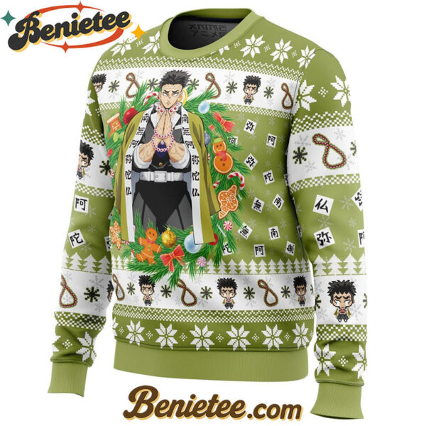 Christmas Gyomei Himejema Demon Slayer Ugly Christmas Sweater