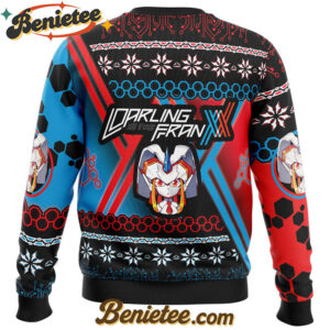 Christmas Hiro and Zero Two Darling In The FranXX Ugly Christmas Sweater