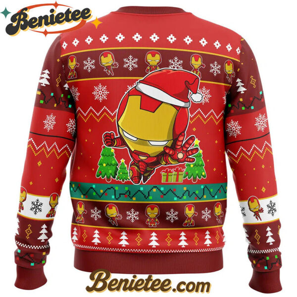 Christmas Iron Man Chibi Marvel Comics Ugly Christmas Sweater