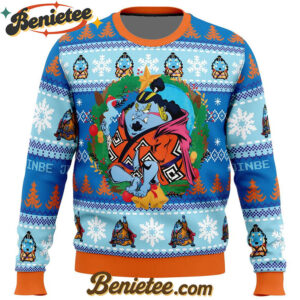 Christmas Jinbe One Piece Ugly Christmas Sweater
