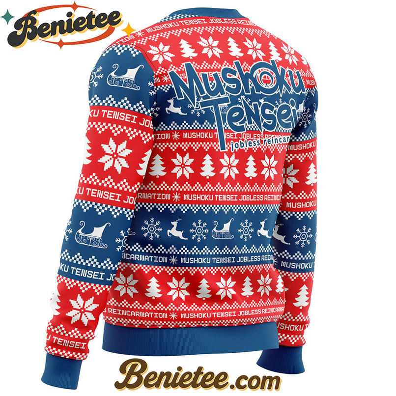 Christmas Joy Mushoku Tensei Jobless Reincarnation Ugly Christmas Sweater