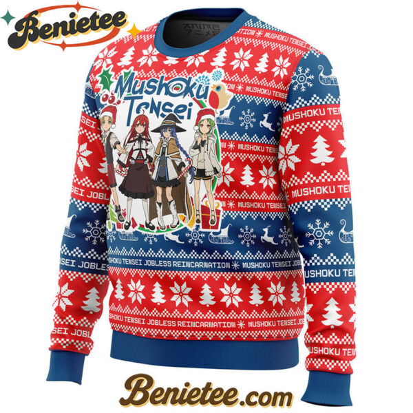 Christmas Joy Mushoku Tensei Jobless Reincarnation Ugly Christmas Sweater