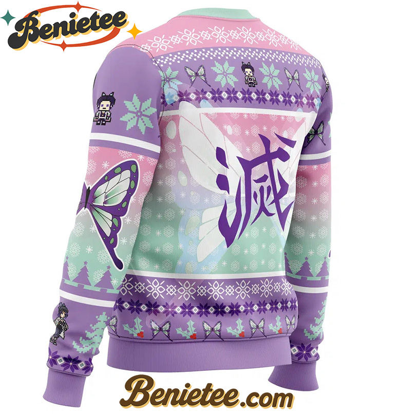 Christmas Kochou Shinobu Demon Slayer Ugly Christmas Sweater