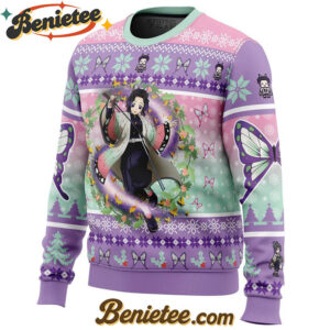 Christmas Kochou Shinobu Demon Slayer Ugly Christmas Sweater