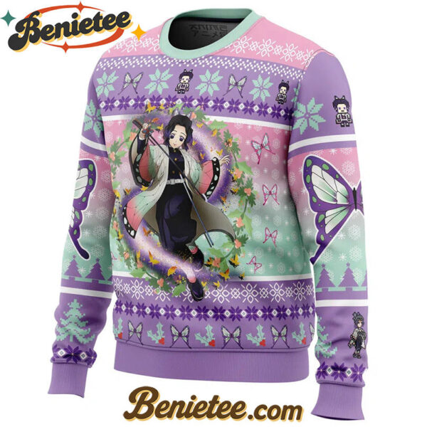 Christmas Kochou Shinobu Demon Slayer Ugly Christmas Sweater