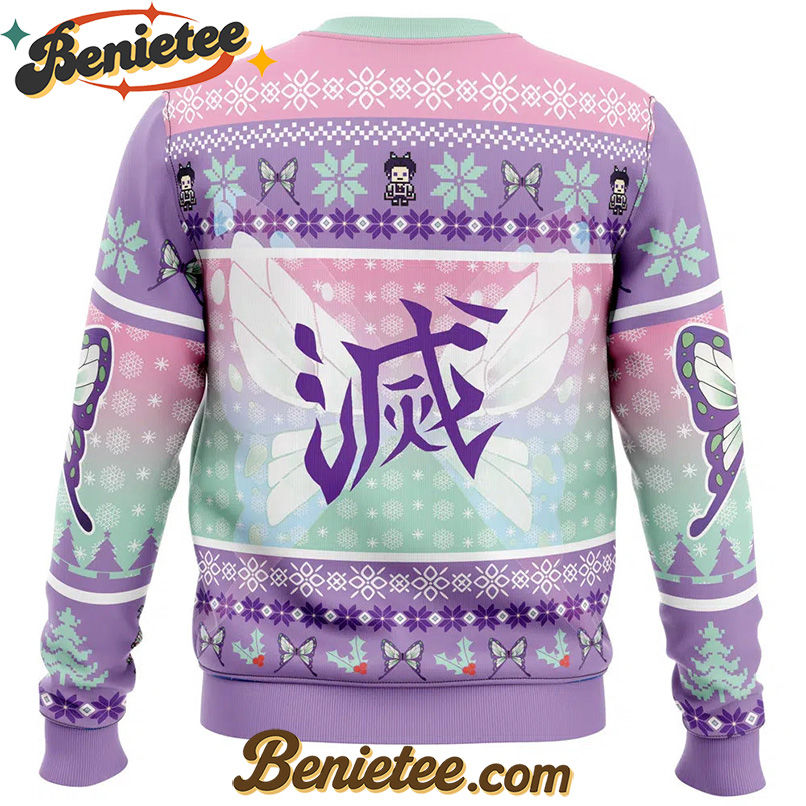 Christmas Kochou Shinobu Demon Slayer Ugly Christmas Sweater