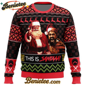 Christmas Leonidas This Is Santa 300 Ugly Christmas Sweater