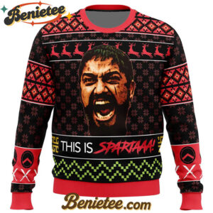Christmas Leonidas This Is Sparta 300 Ugly Christmas Sweater