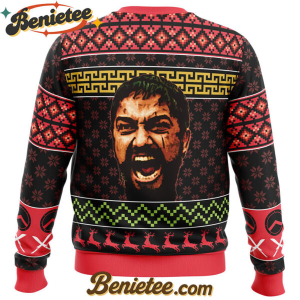Christmas Leonidas This Is Sparta 300 Ugly Christmas Sweater