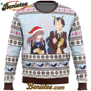 Christmas Love A Silent Voice Ugly Christmas Sweater