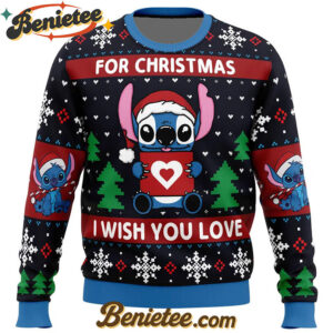 Christmas Love Stitch Ugly Christmas Sweater