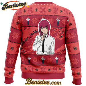 Christmas Makima Chainsaw Man Ugly Christmas Sweater