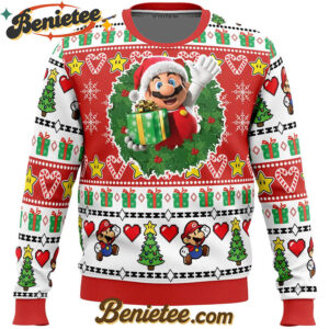 Christmas Mario Mario Bros Ugly Christmas Sweater