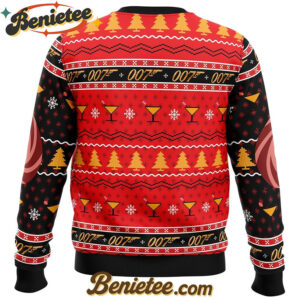 Christmas, Merry Christmas 007 James Bond Ugly Christmas Sweater