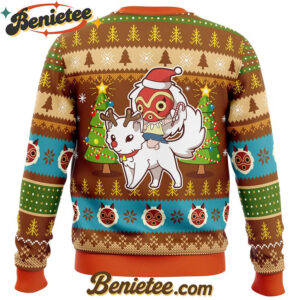 Christmas Mononoke Princess Mononoke Ugly Christmas Sweater