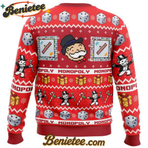 Christmas Monopoly Board Games Ugly Christmas Sweater