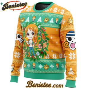 Christmas Nami One Piece Ugly Christmas Sweater