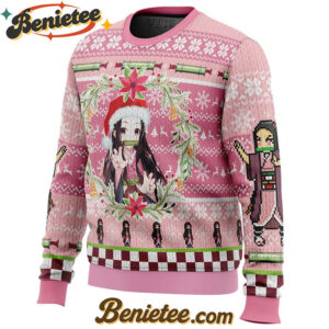 Christmas Nezuko Kamado Demon Slayer Ugly Christmas Sweater