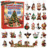 Christmas Pet Pendant Advent Caleandar 2025, Christmas Countdown Advent Calendar Gift Box with 24 Acrylic Ornaments