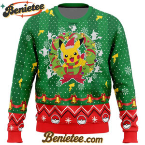 Christmas Pikachu Pokemon Ugly Christmas Sweater