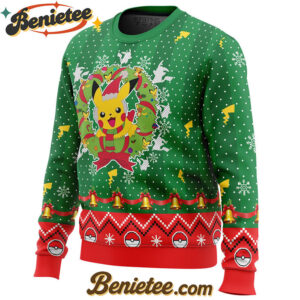 Christmas Pikachu Pokemon Ugly Christmas Sweater