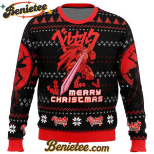 Christmas Red Guts Berzerk Ugly Christmas Sweater