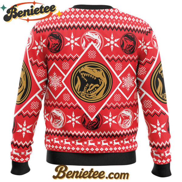 Christmas Red Ranger Power Rangers Ugly Christmas Sweater