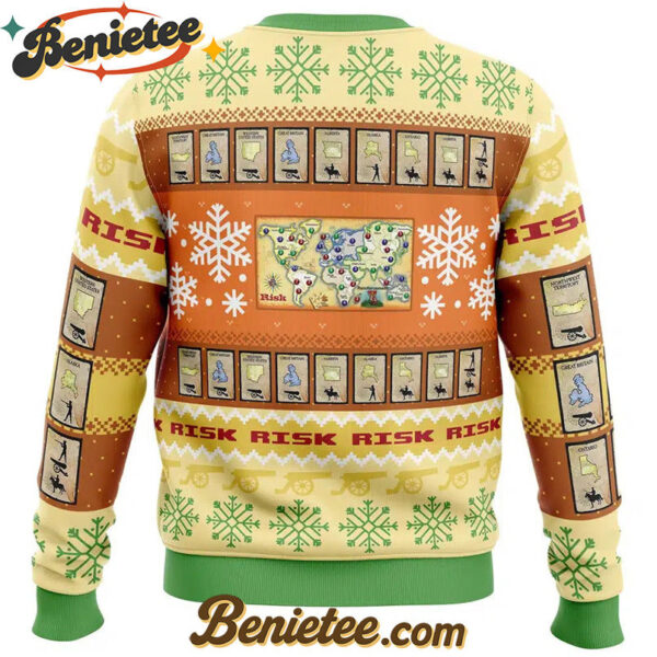 Christmas Risk Board Games Ugly Christmas Sweater