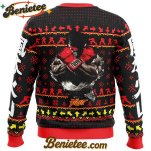 Christmas Ryu Street Fighter Ugly Christmas Sweater