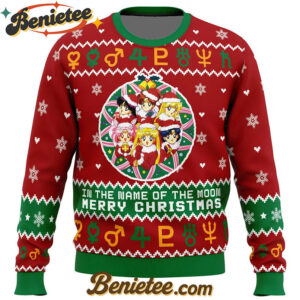 Christmas Sailor Guardians Sailor Moon Ugly Christmas Sweater
