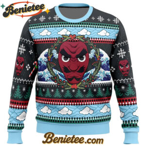 Christmas Sakonji Urokodaki Demon Slayer Ugly Christmas Sweater