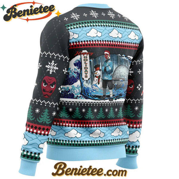 Christmas Sakonji Urokodaki Demon Slayer Ugly Christmas Sweater