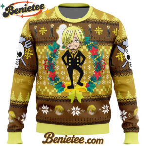 Christmas Sanji One Piece Ugly Christmas Sweater