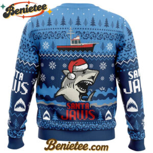 Christmas Shark Santa Jaws Ugly Christmas Sweater