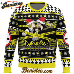 Christmas Shizuo and Izaya Durarara!! Ugly Christmas Sweater