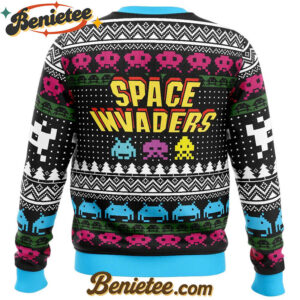 Christmas Space Invaders Ugly Christmas Sweater