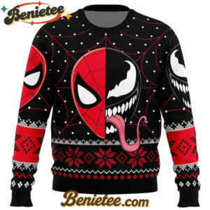 Christmas Spider-man Venom Marvel Comics Ugly Christmas Sweater