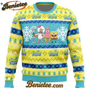 Christmas Spongebob Nickelodeon Ugly Christmas Sweater