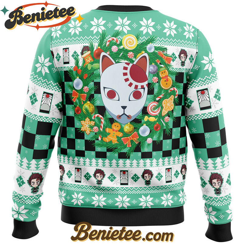 Christmas Tanjiro Kamado Demon Slayer Ugly Christmas Sweater