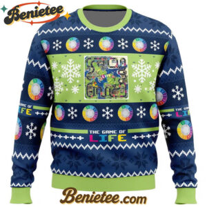 Christmas The Game of Life Board Games Ugly Christmas Sweater
